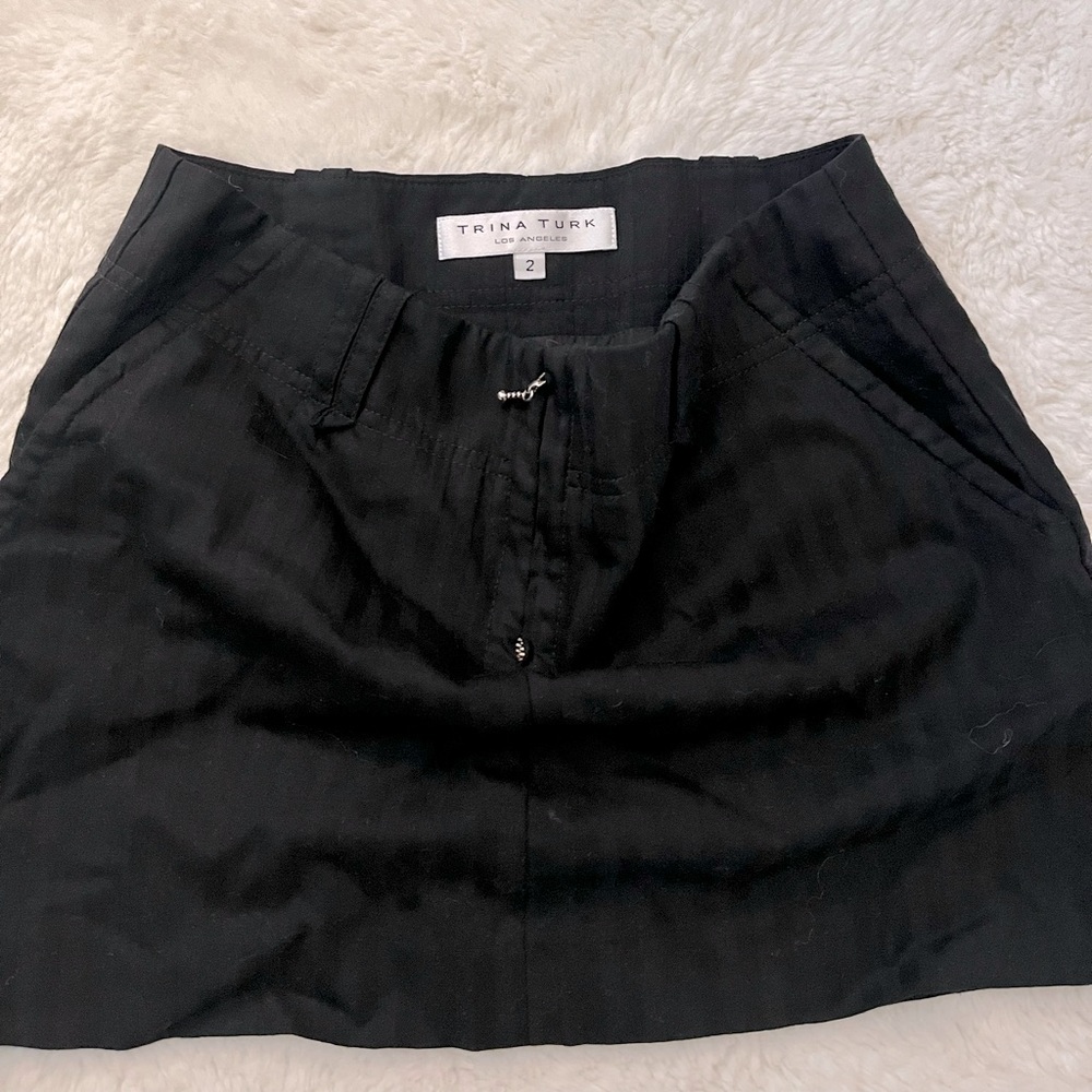 Trina Turk Mini Stripped Skirt